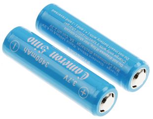 Cameron Sino / Panasonic NCR18650B 18650 Li-ion Akku 2kpl 3400mAh