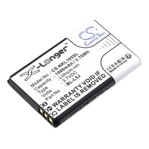 Nokia puhelimen 105 2023 yhteensopiva akku 1000mAh