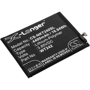 Nokia älypuhelinten Nokia 2.4 / TA-1270 yhteensopiva akku 4400mAh