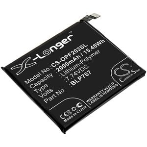 OPPO älypuhelinten CPH2025 / Find X2 Pro yhteensopiva akku 2000mAh