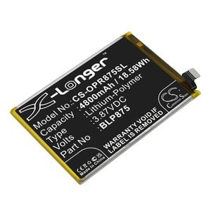 OPPO älypuhelinten Realme Narzo 50 / Realme Q3s yhteensopiva akku 4800mAh