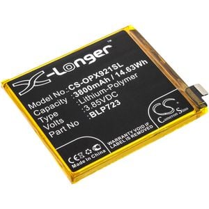 OPPO älypuhelinten Realme XT / RMX1921 yhteensopiva akku 3800mAh
