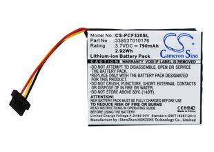 PIONEER AVIC-F320BT Navigaattorin akku 790 mAh