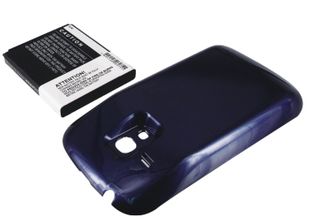 Samsung Galaxy S3 mini, Galaxy SIII mini, GT-I8190 tehoakku 3000 mAh laajennetulla takakannella