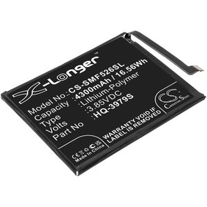 Samsung älypuhelinten Galaxy F52 / Galaxy F52 5G 2021 yhteensopiva akku 4300mAh