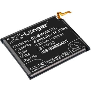 Samsung älypuhelinten Galaxy S20 Plus / SC-52A yhteensopiva akku 4200mAh