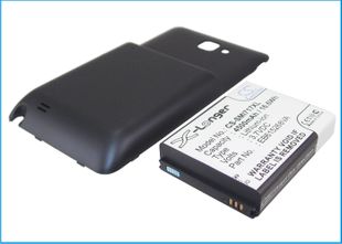 Samsung Galaxy Note yhteensopiva tehoakku tumman sinisellä laajennetulla takakannella 4500 mAh