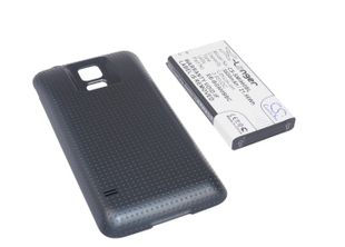 Samsung Galaxy S5 tehoakku 5600 mAh - Erillisellä mustalla takakannella