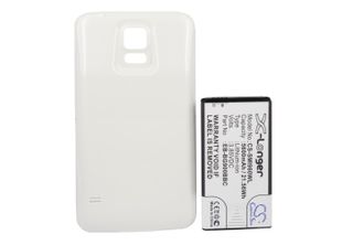 Samsung Galaxy S5 tehoakku 5600 mAh - Erillisellä valkoisella takakannella