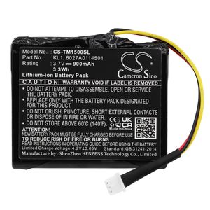 TomTom VIA 1505T akku 900 mAh