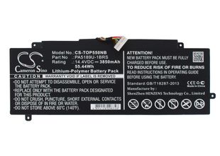 Toshiba Satellite P55W, Satellite P55W-B, Satellite P55W-B5224 akku 3850mAh