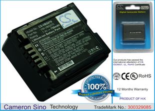 Panasonic HDC-SD9, HDC-HS9, HDC-SD5  yhteensopiva akku 750 mAh