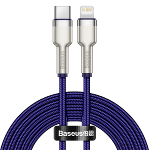 Baseus Cafule Metal USB- C - Lightning kaapeli 2m PD 20W - Violetti