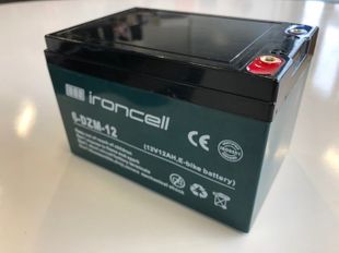 Ironcell 6-DZM-12 12V 12Ah lyijyhyytelö akku e-bike