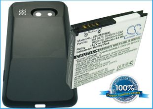 HTC Surround, 7 Surround, T8788, Mondrian, PD26100     Extended Battery with Back Cover yhteensopiva akku - 2400 mAh