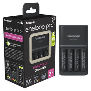 Panasonic BQ-CC55 + 4 x R6/AA Eneloop PRO 2500mAh BK-3HCDE