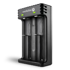 everActive LC-200 USB Laturi pyöreille Litium kennoille  x 2