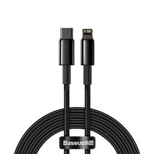 Baseus Tungsten USB-C - Lightning 20W PD Latauskaapeli 2m - Musta