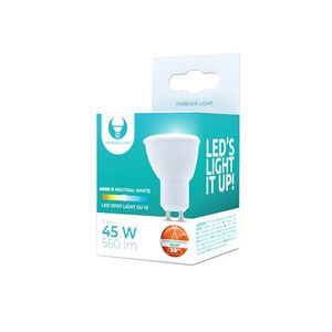 Forever Light LED Spottilamppu GU10, 1W  90lm 4500K 38°, neutraali valkoinen