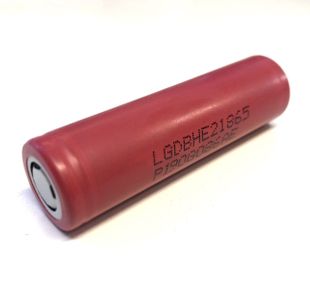 LG INR 18650 HE2 Li-ion akku 2500 mAh Ilman suojapiiriä
