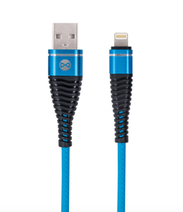 Forever Shark Lightning USB-kaapeli 1m, sininen
