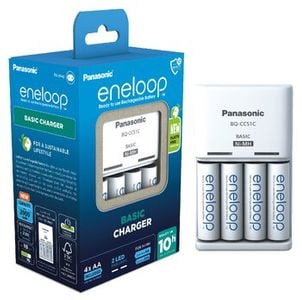 Panasonic Eneloop BQ-CC51 -laturipaketti + 4× AA Eneloop 2000mAh (BK-3MCDE)
