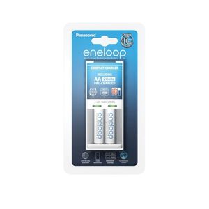 Panasonic BQ-CC50 Laturi AA & AAA akuille + 2 kpl R6/AA Eneloop 1900 mAh
