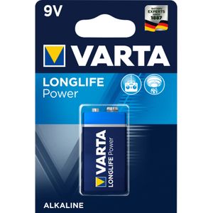 Varta 9 voltin alkali paristo Longlife Power 6LR61 / 9V 4922 (High Energy)