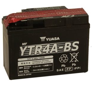 Yuasa YTR4A-BS 2,3Ah Maintenance Free Käynnistysakku