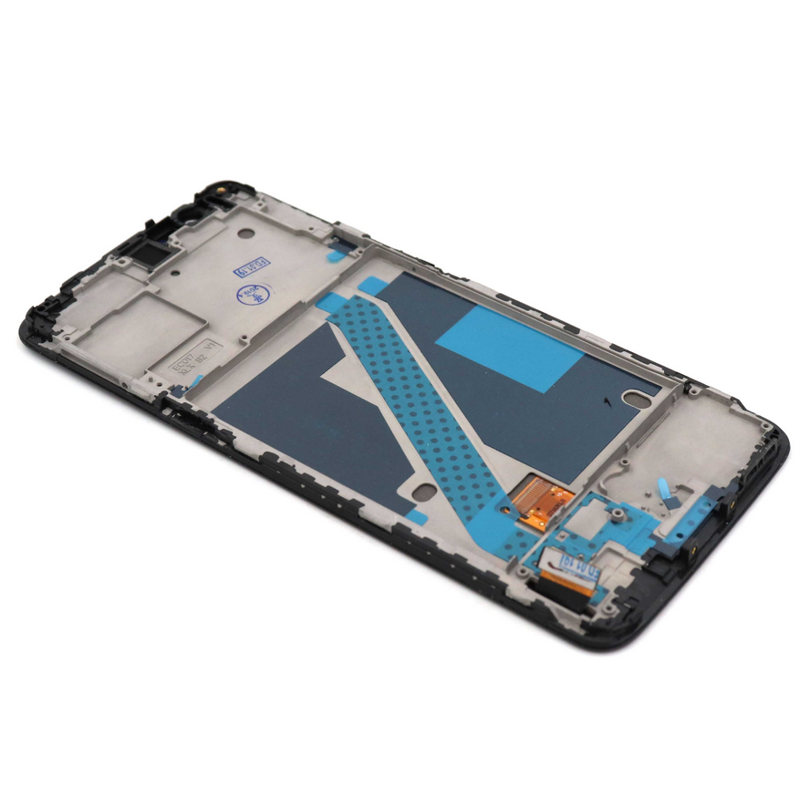 OnePlus 5T Näyttö ja kosketuspaneeli rungolla - Musta