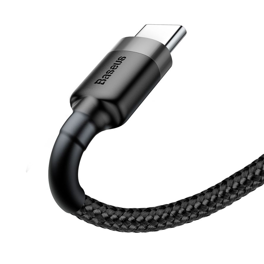 Baseus Cafule Double Fast USB-C kaapeli 2A 2m - musta