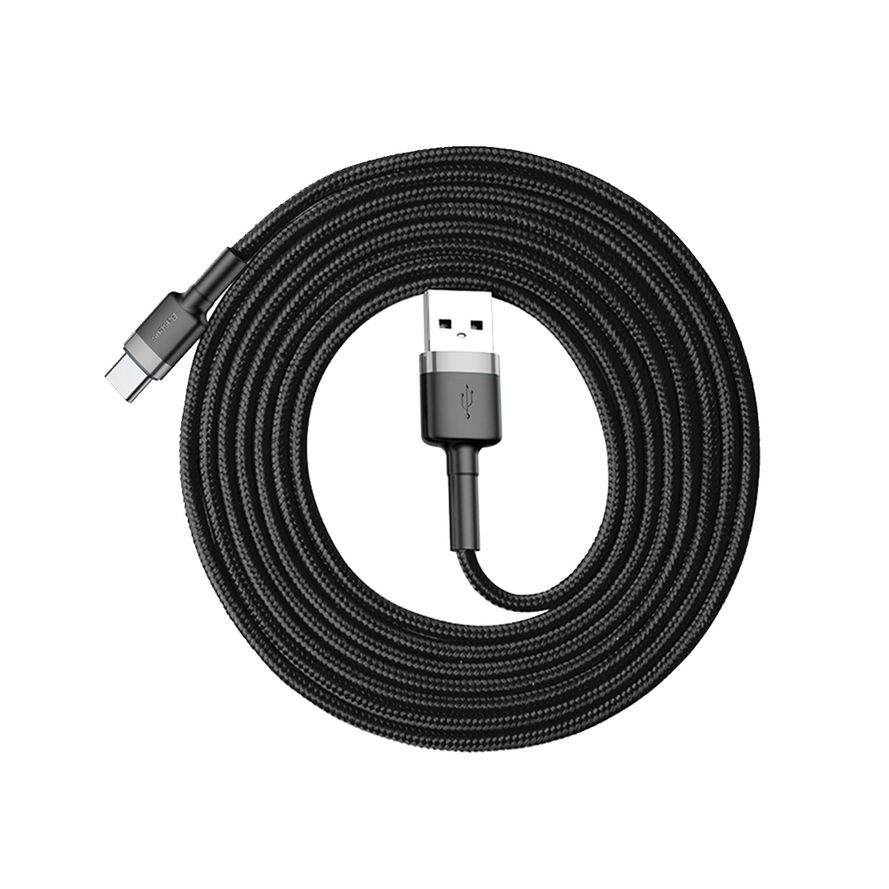 Baseus Cafule Double Fast USB-C kaapeli 2A 2m - musta