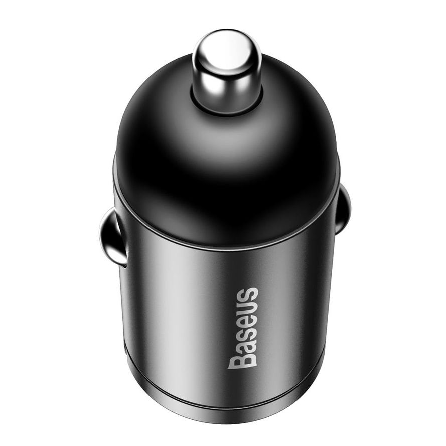 Baseus  Tiny Star Mini autolaturi QC 3.0 USB 30W - Harmaa