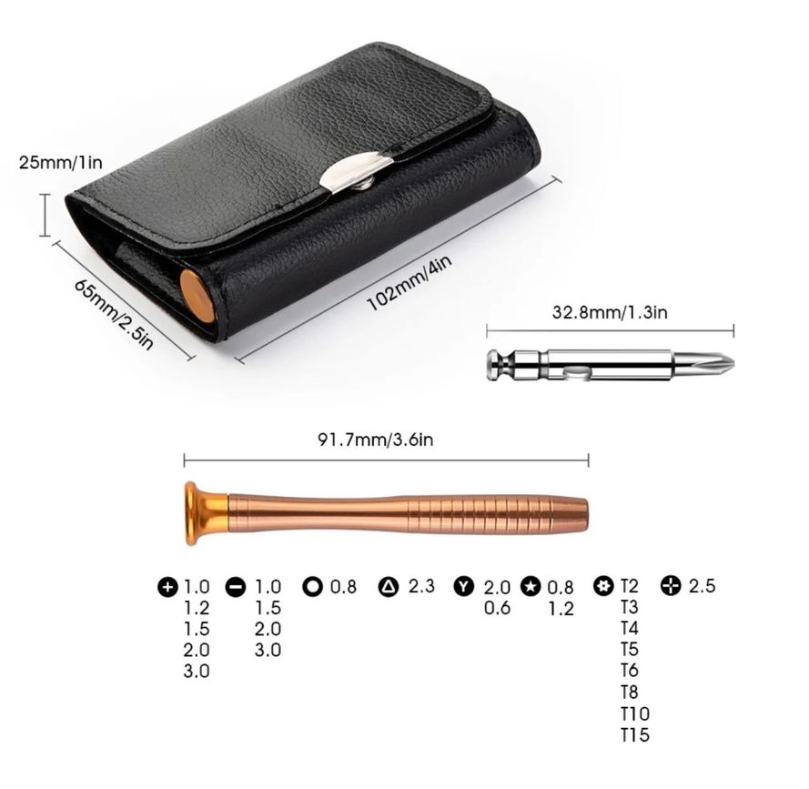 Mini elektroniikan 25-osainen työkalusarja