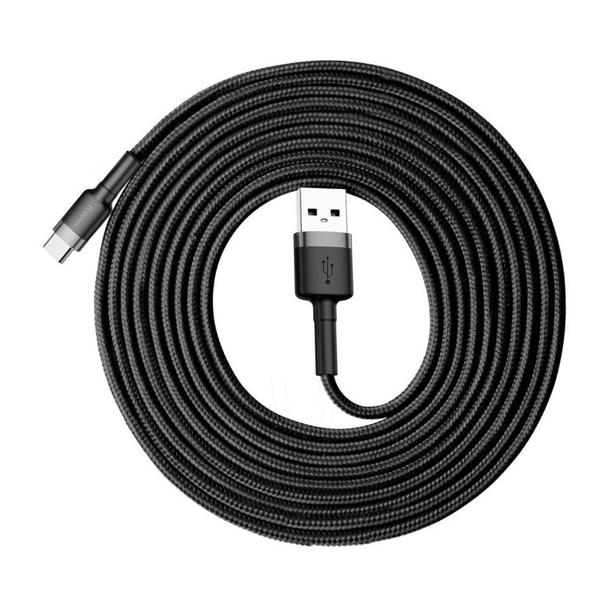 Baseus Cafule USB-C-kaapeli 3m 2A - musta