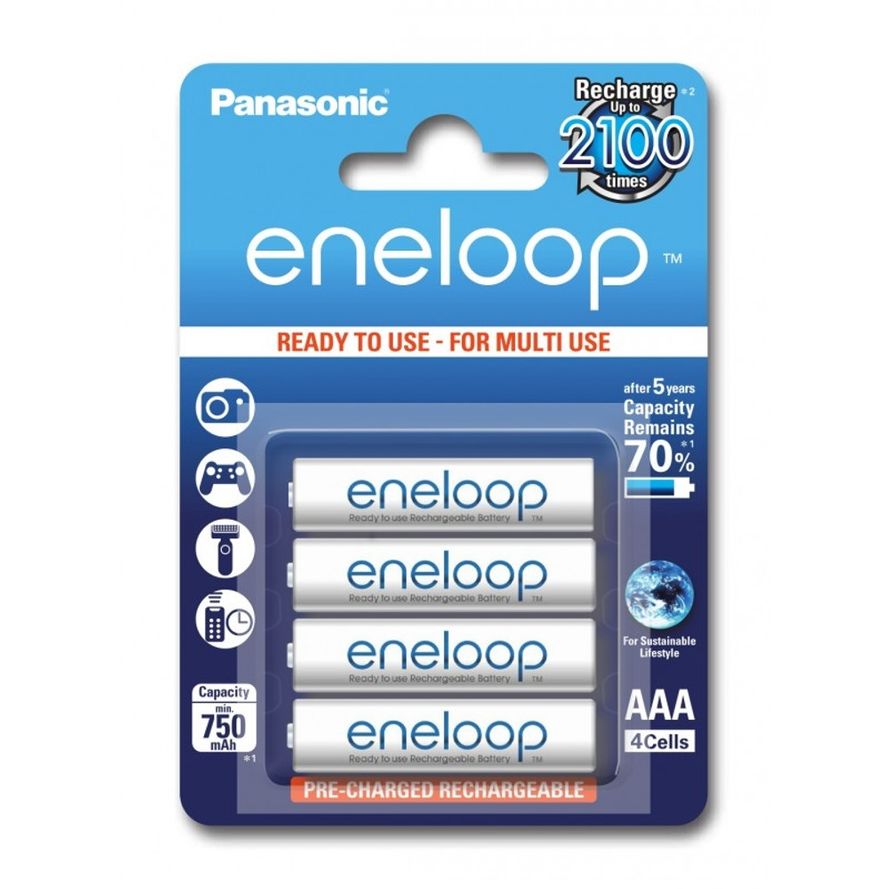 Panasonic Eneloop R03/AAA Akkuparisto 750mAh - 4 kpl