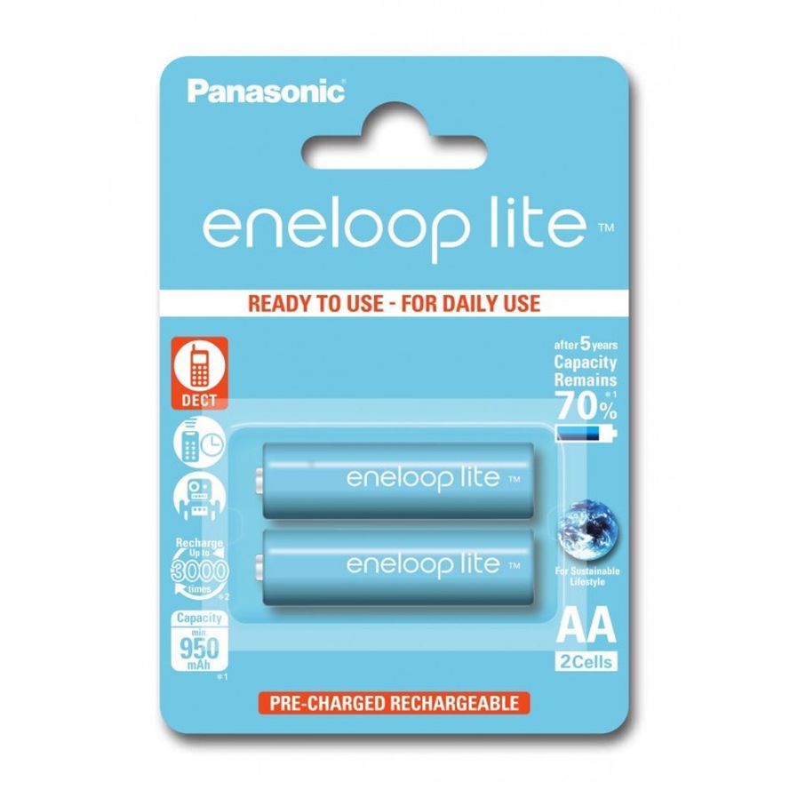 Panasonic Eneloop Lite R6 / AA Akkuparisto 950mAh - 2 kpl