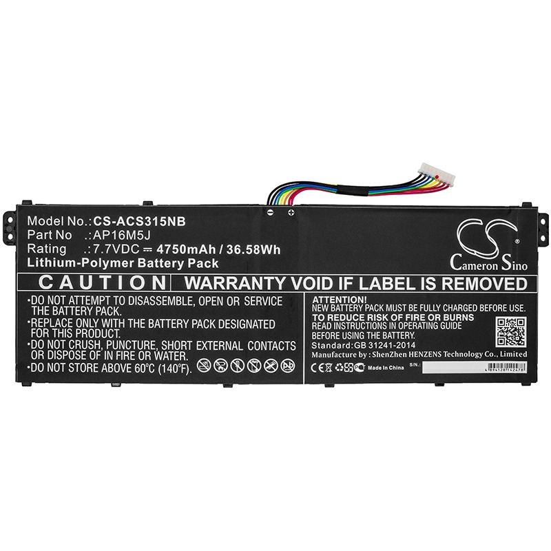 Acer Aspire Aspire 3 A311, Aspire 1 A111, AP16M5JKT akku 4750 mAh