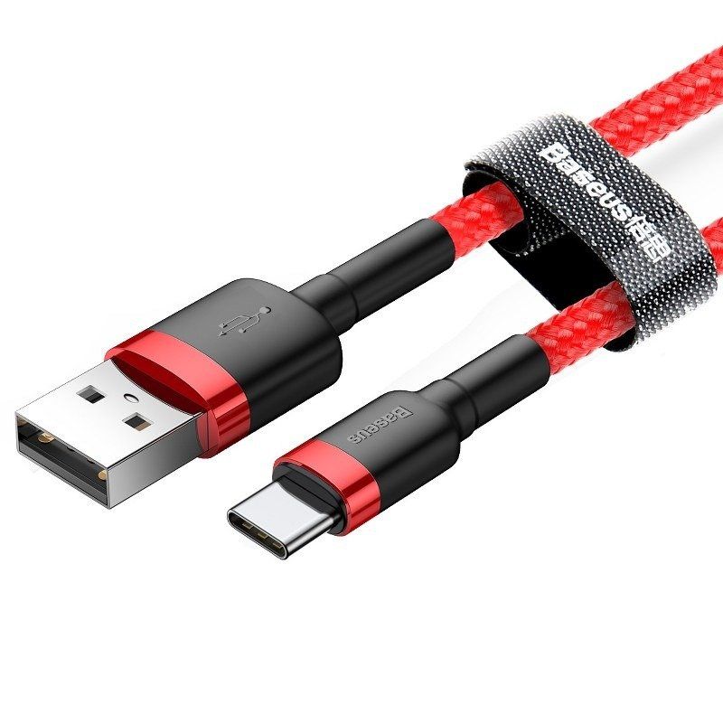 Baseus Cafule USB-C kaapeli 1m 3A - punainen