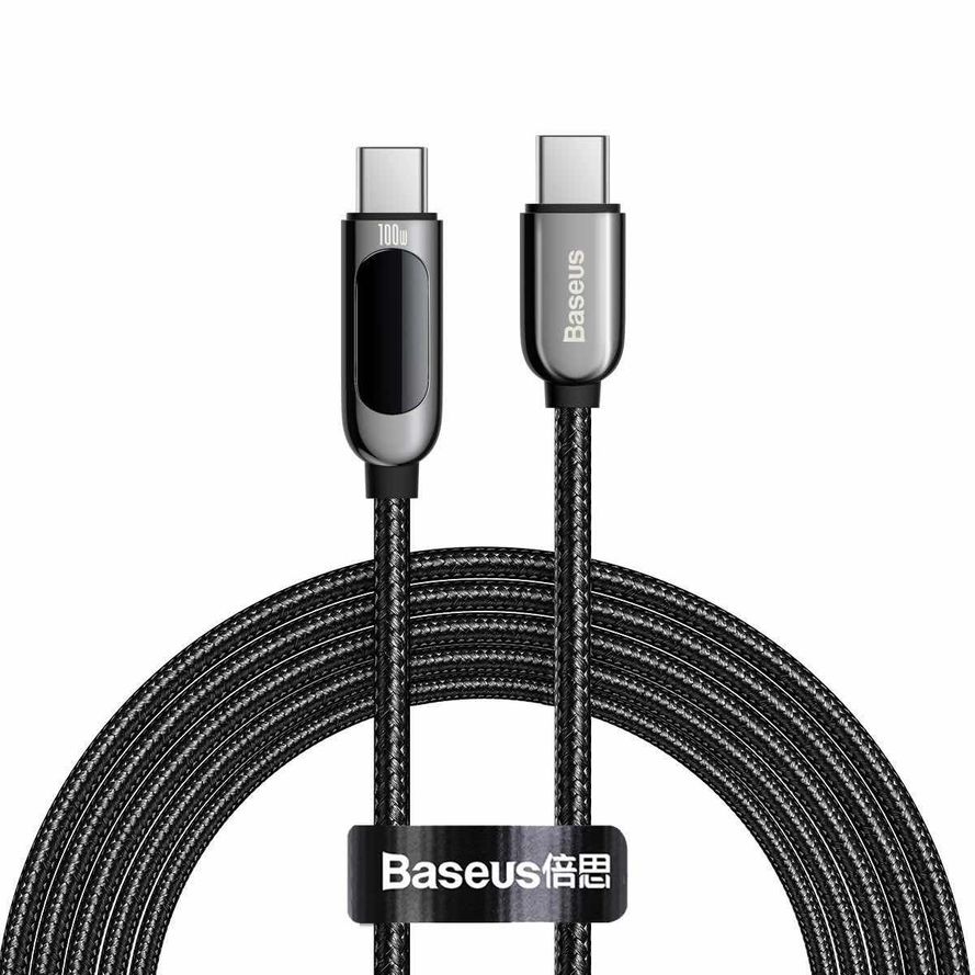 Baseus Kaapeli näytöllä USB-C - USB-C 100W, 2m kaapeli