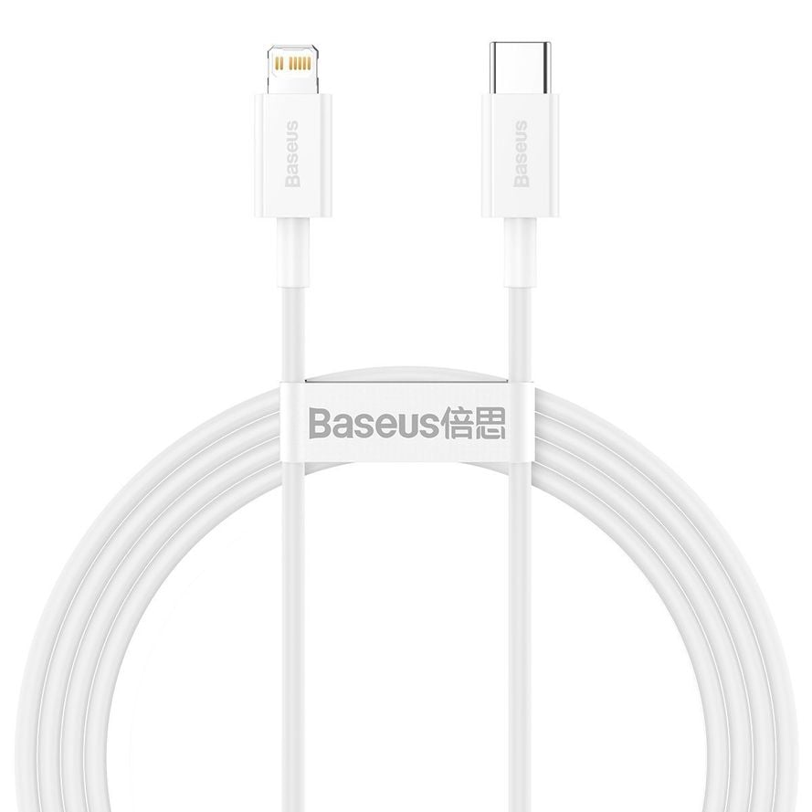 Baseus Superior USB-C - Lightning kaapeli 2m 20W - Valkoinen