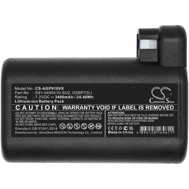 AEG OSBP72LI / Electrolux OSBP72LI25 akku 3400 mAh 