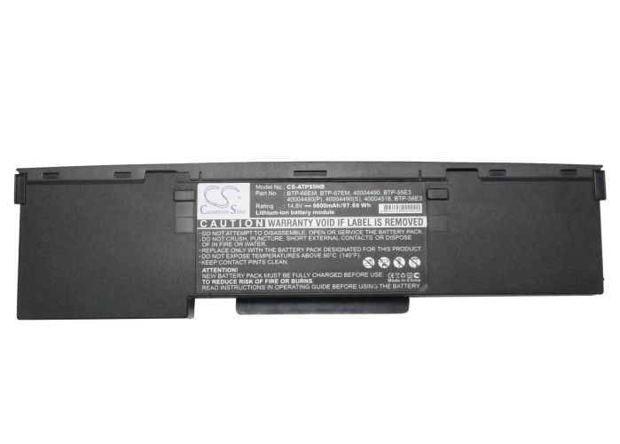 Acer Aspire 1360 Series, Aspire 1363LCi-XPP, Aspire 1500, Aspire 1501, Aspire 1502 Series, Aspire 1520 Series, Aspire 1522LMi-XPP, Aspire 1524WLMi-XPH akku 6600 mAh