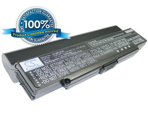 Sony VAIO VGP-BPS9 ja VGP-BPS10 akku 6600 mAh - Musta