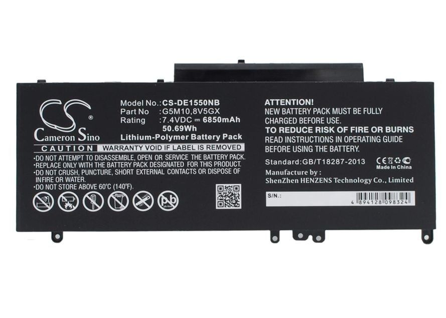 DELL Latitude 15 5000, Latitude E5550, Latitude E5550 15.6" akku 6850 mAh