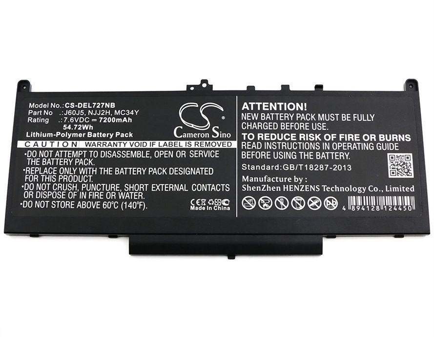 Dell Latitude 12 E7270, Latitude 12 E7470  Akku 7200 mAh 