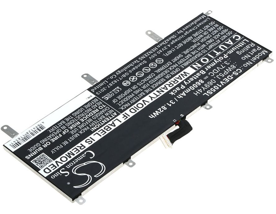 Dell Venue 10 5000, Venue 10 5050 Akku 8600 mAh - musta