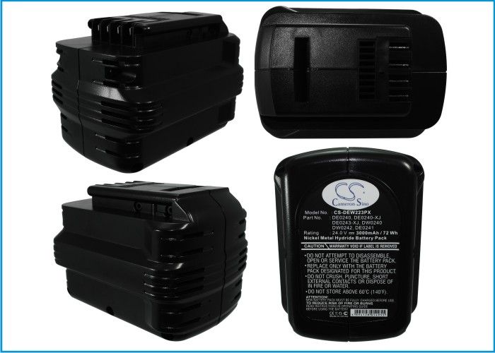 Dewalt DC223 Ni MH 24 V akku 3000 mAh