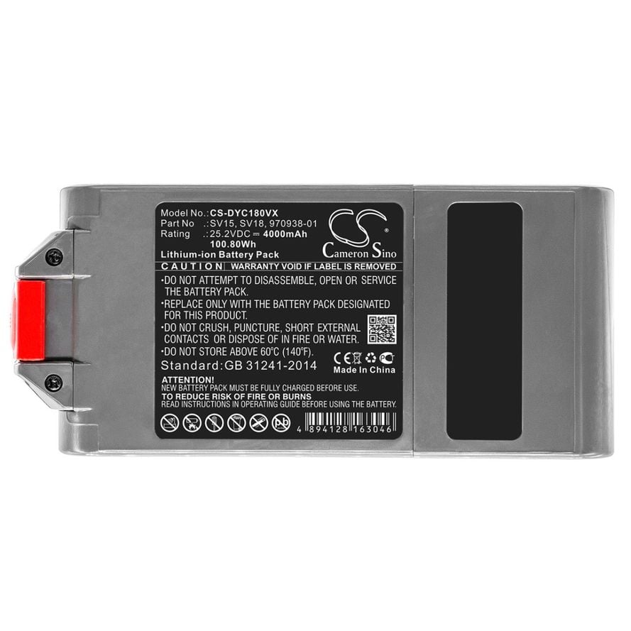 Dyson V11 / V15 akku 4000 mAh