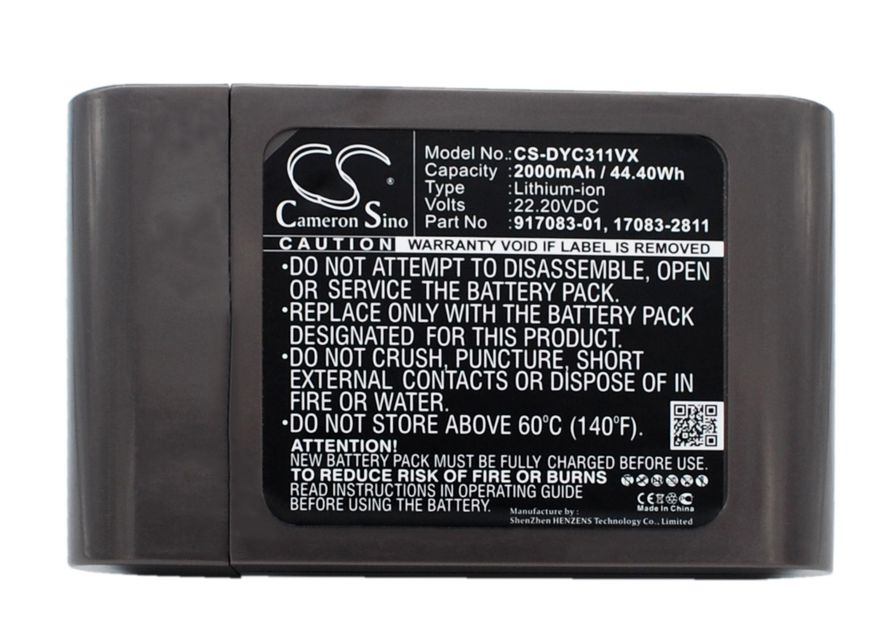 Dyson DC31, DC31 Animal, DC34 akku 2000mAh / 44.40Wh